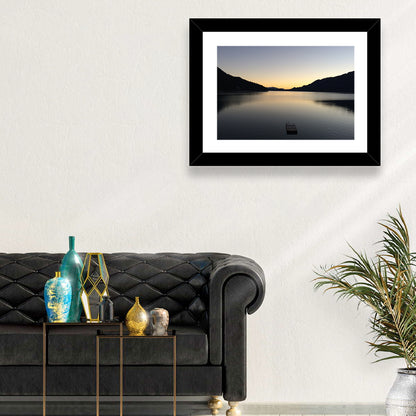 Lake Cushman Dock at Dusk Wall Art