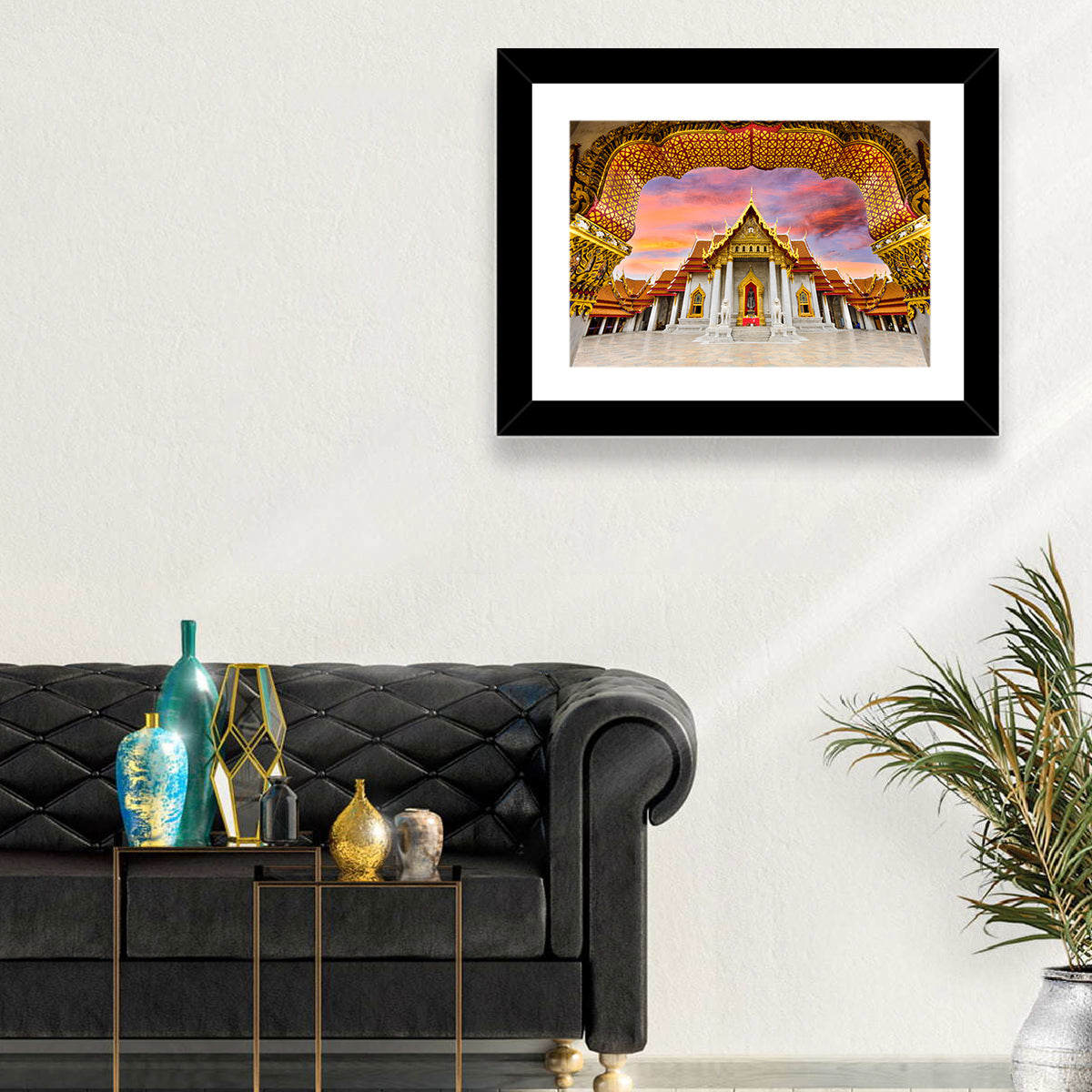 Marble Temple at Sunset Wall Art