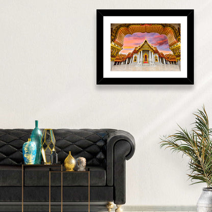 Marble Temple at Sunset Wall Art
