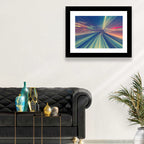 Monorail Night Light Trails Wall Art