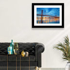 Benjamin Franklin Bridge Twilight Wall Art