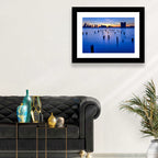 Jersey City Skyline at Dusk Wall Art