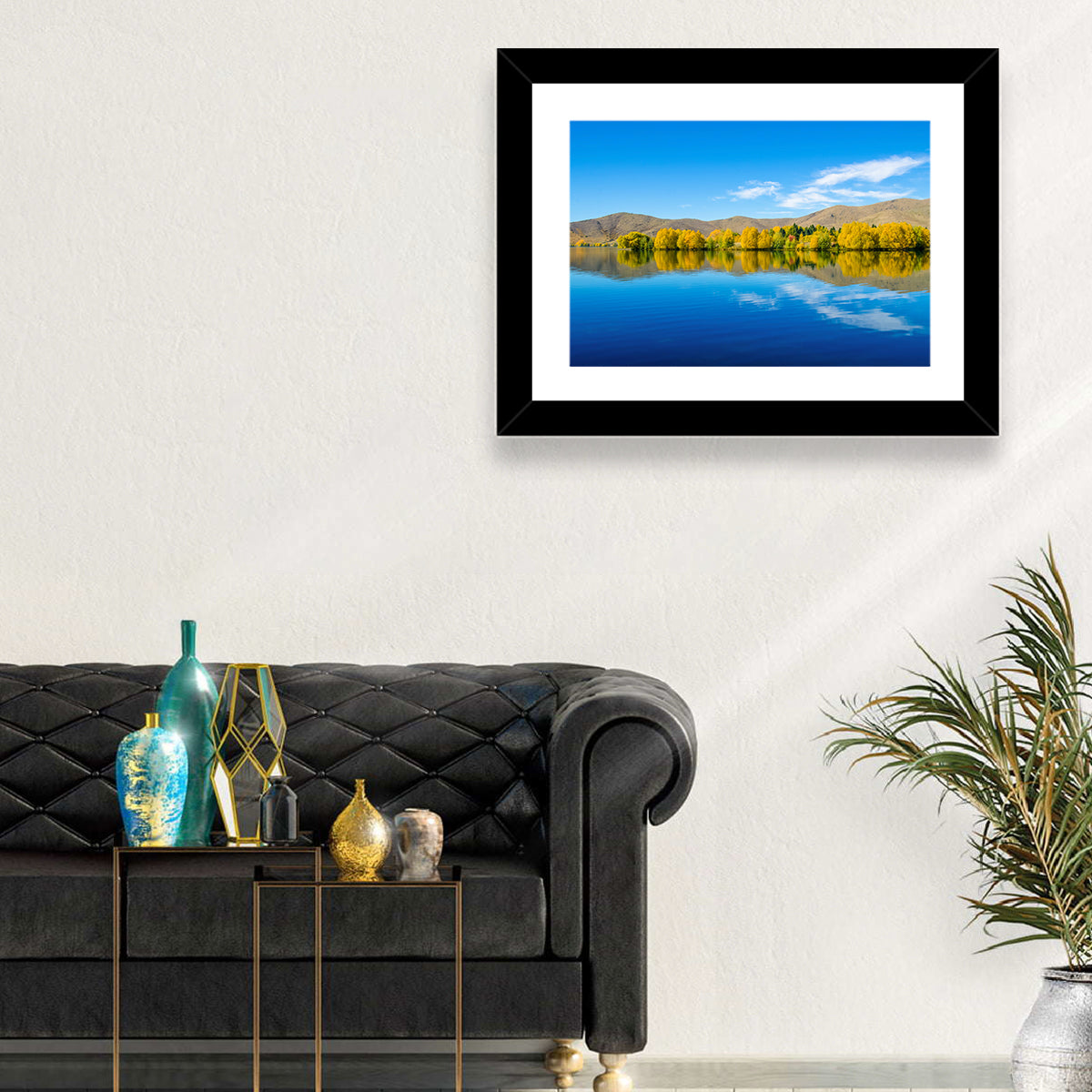 Lake Ruataniwha Wall Art in a room, landscape