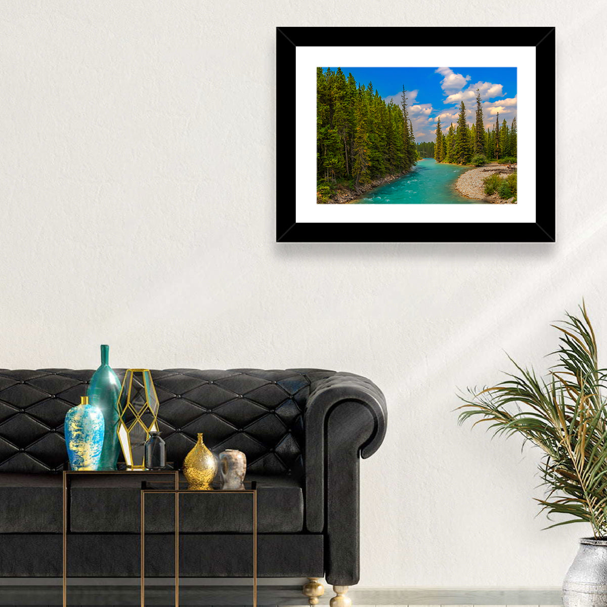 Pipestone River Wall Art in a room, landscape
