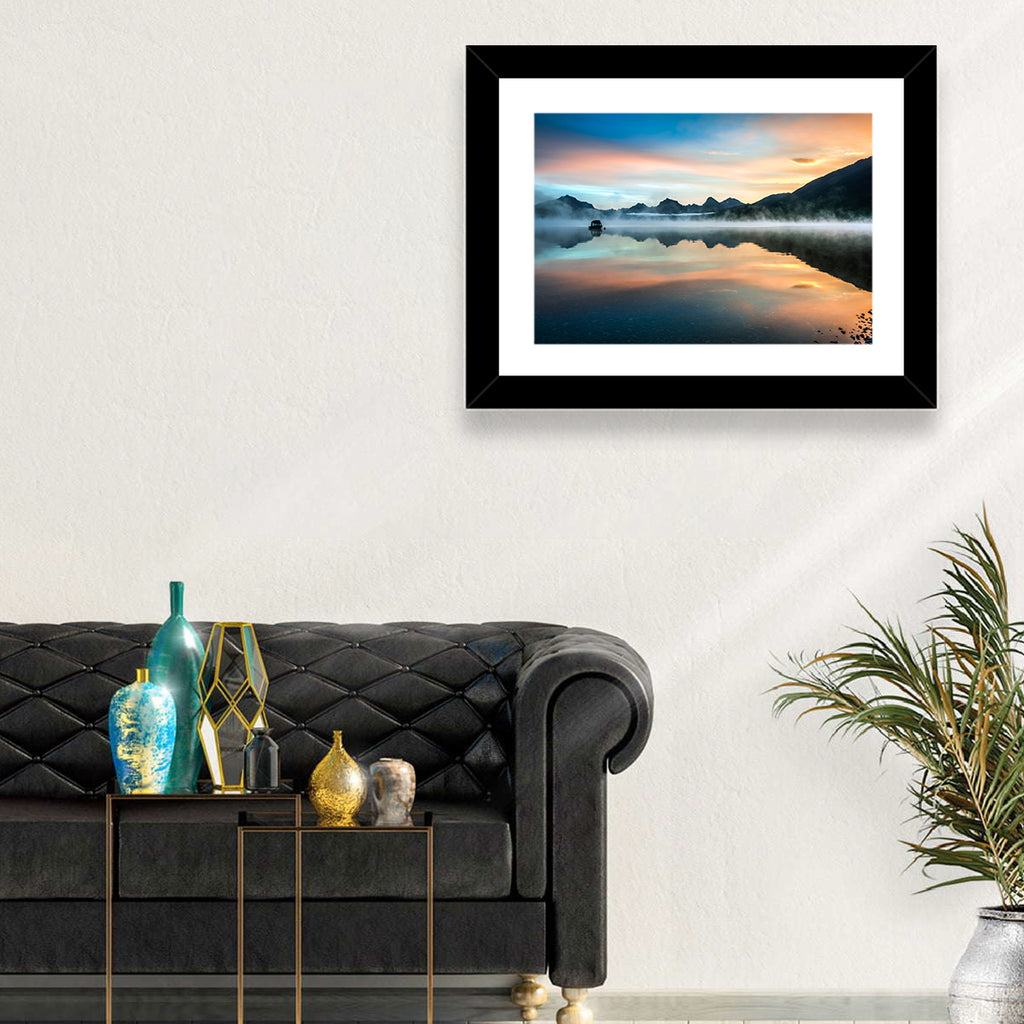 Lake Mcdonald Dawn Mist Wall Art