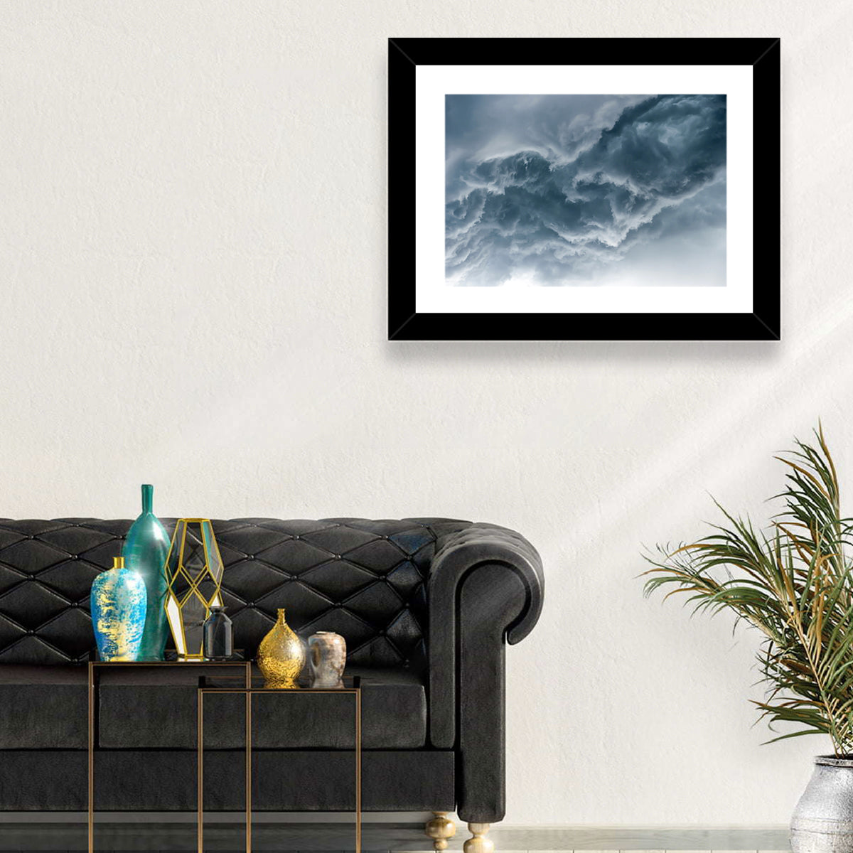 Turbulent Storm Cloud Abstract Wall Art