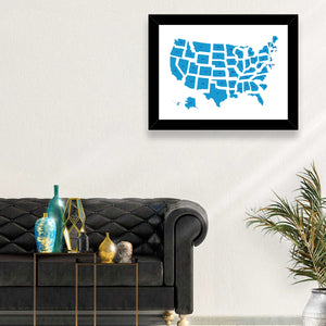 USA Map Wall Art