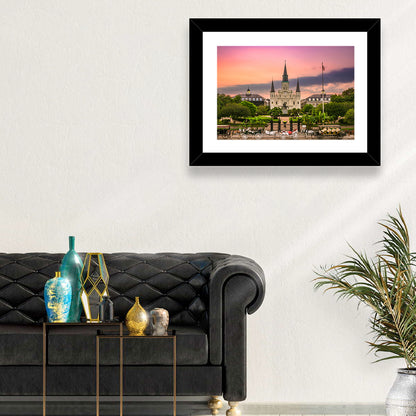 Jackson Square at Dusk Wall Art