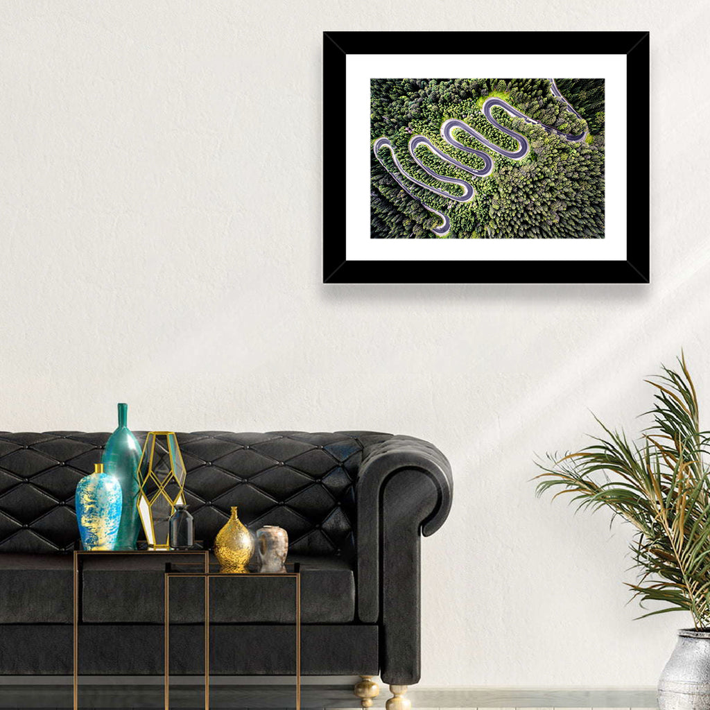 Serpentine Mountain Road Wall Art