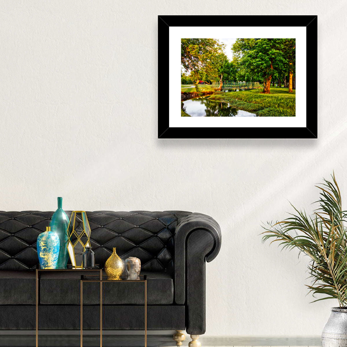 Centennial Park Owasso Wall Art in a room, landscape