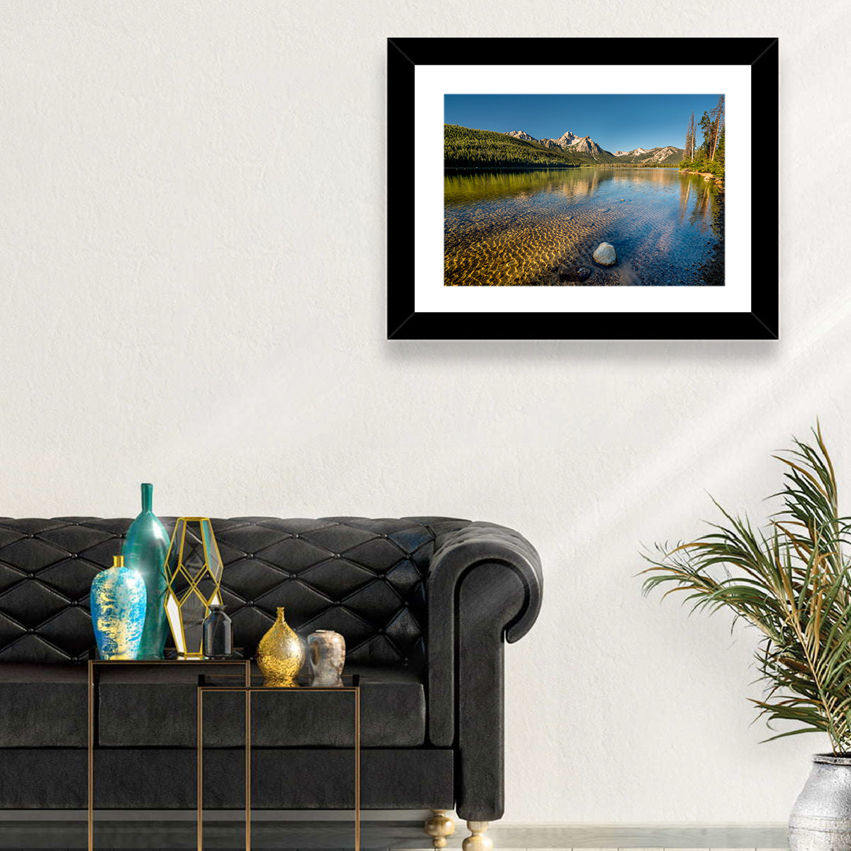 Morning Light at Stanley Lake Wall Art