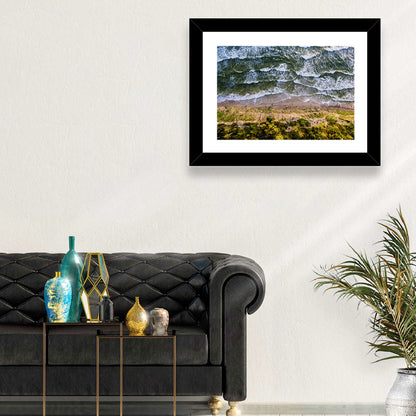 Aerial Waves Over Sandy Cliff Wall Art