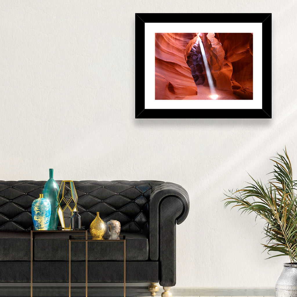 Antelope Canyon Light Beam Wall Art