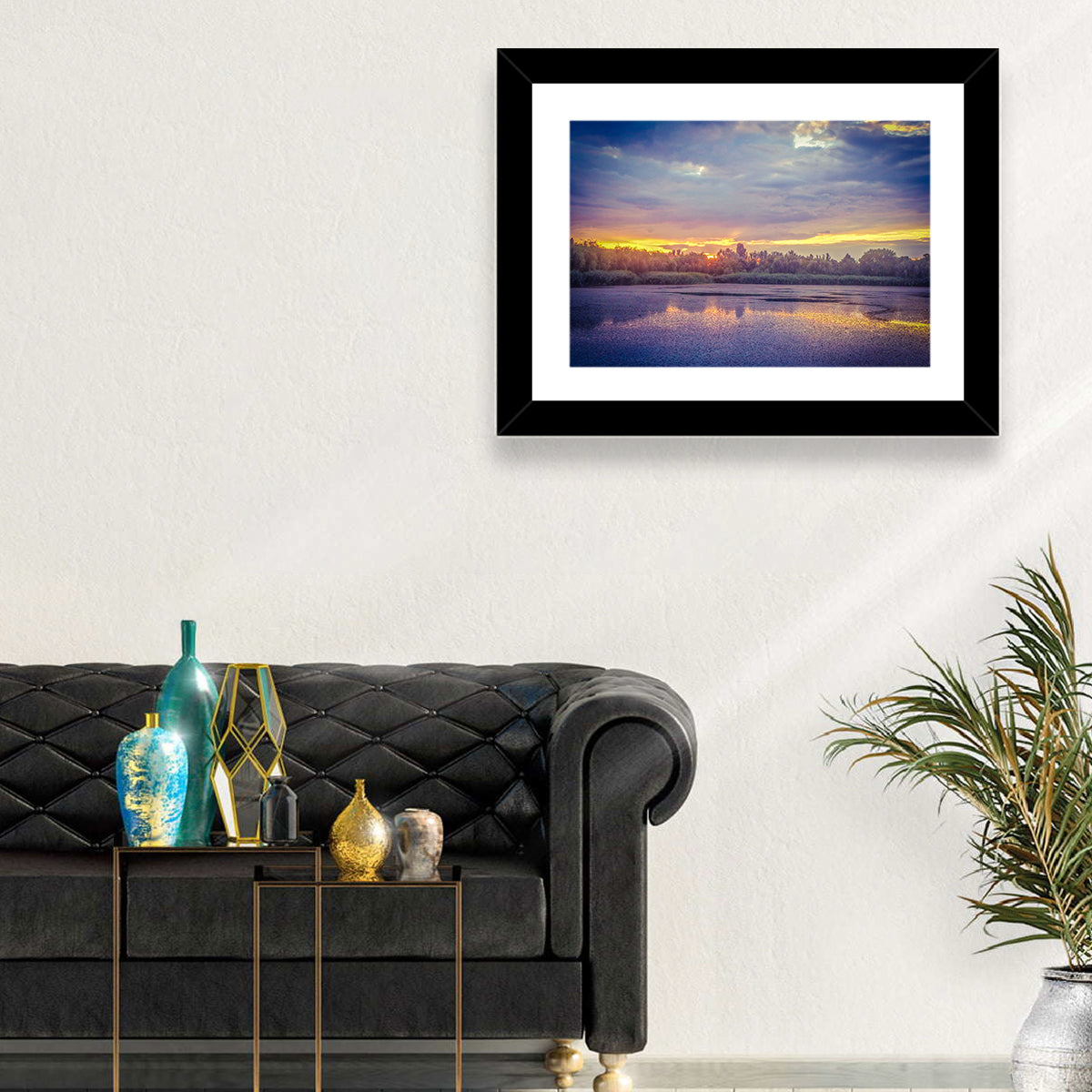 Danube Delta Golden Sunset Wall Art