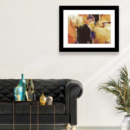 Merging Continents Textured Abstract Wall Art