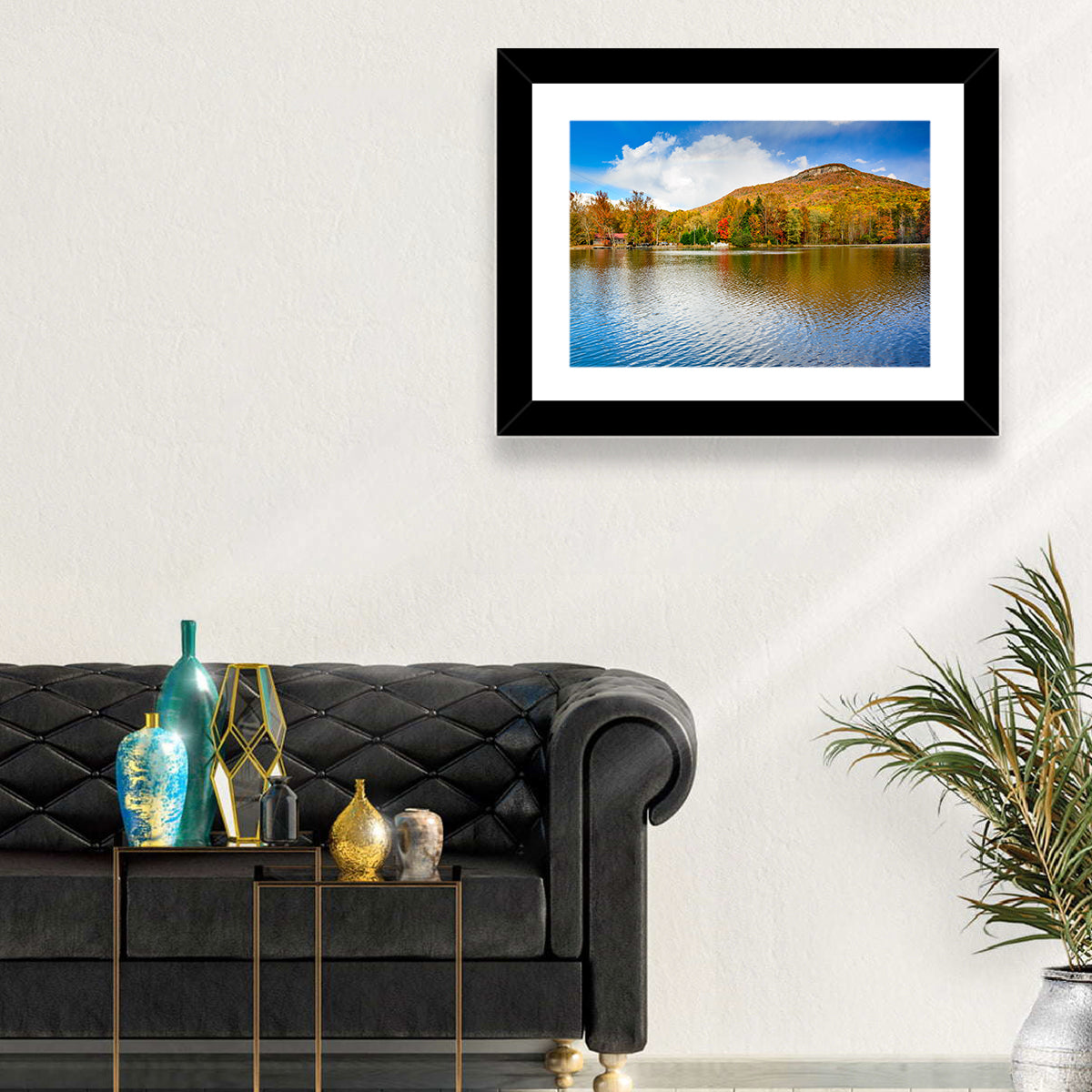 Yonah Mountain Lake View Wall Art