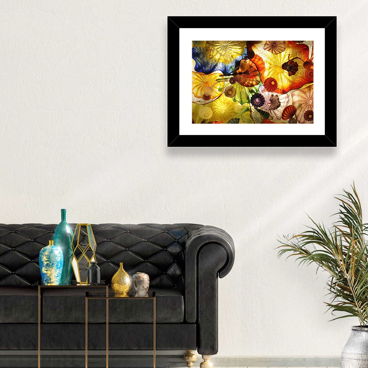 Kaleidoscopic Glass Ceiling Abstract Wall Art