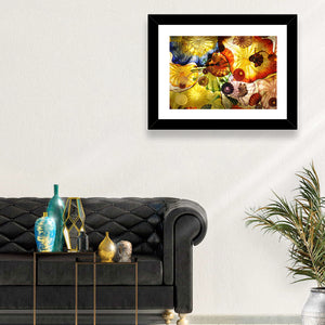 Abstract Artistic Glass Work Wall Art