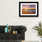 Sunrise Over Ocean Beach Wall Art
