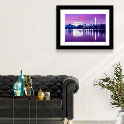 Purple Twilight Washington D.c. Skyline Wall Art