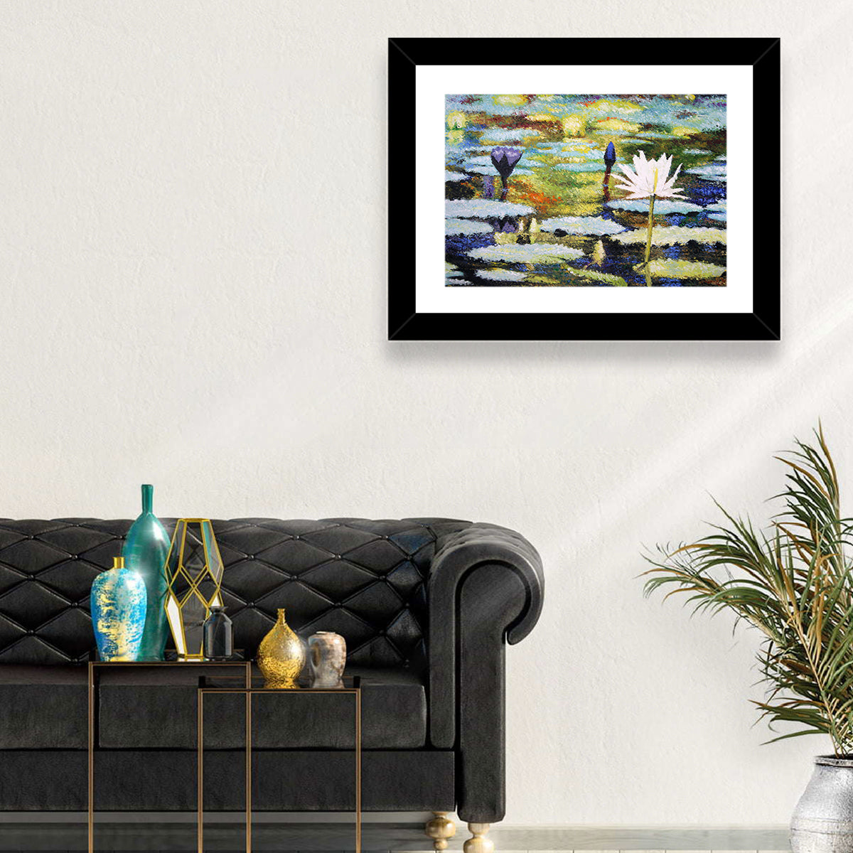 Impressionist Water Lilies Study Wall Art