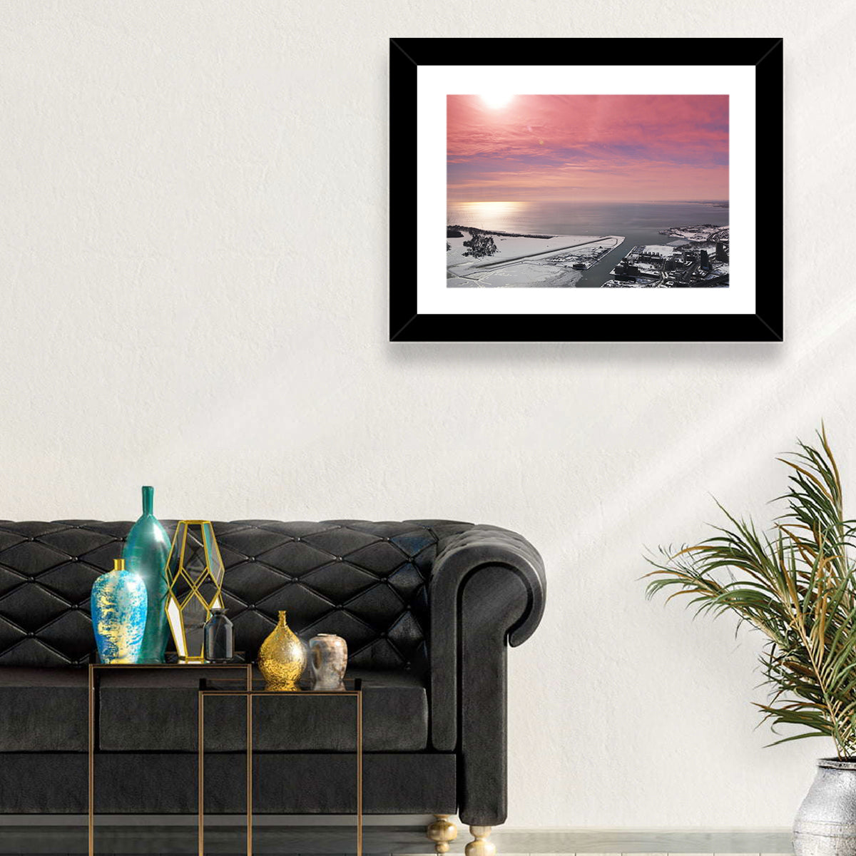 Lake Ontario Winter Skyline Wall Art