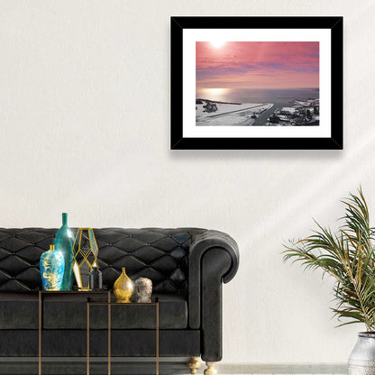 Lake Ontario Winter Skyline Wall Art