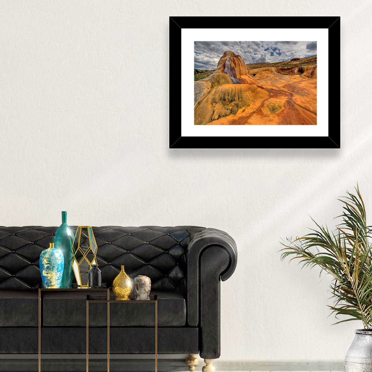 Clay Geyser Wall Art in a room, landscape