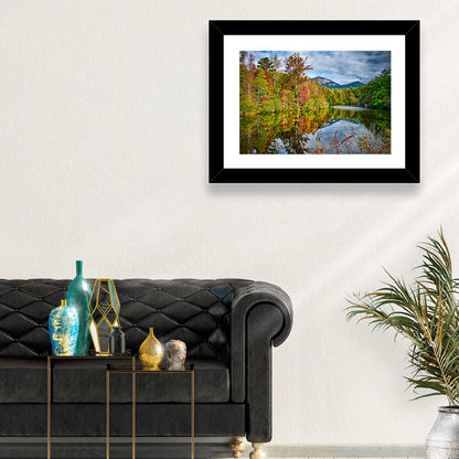 Lake Jocassee Autumn Reflection Wall Art