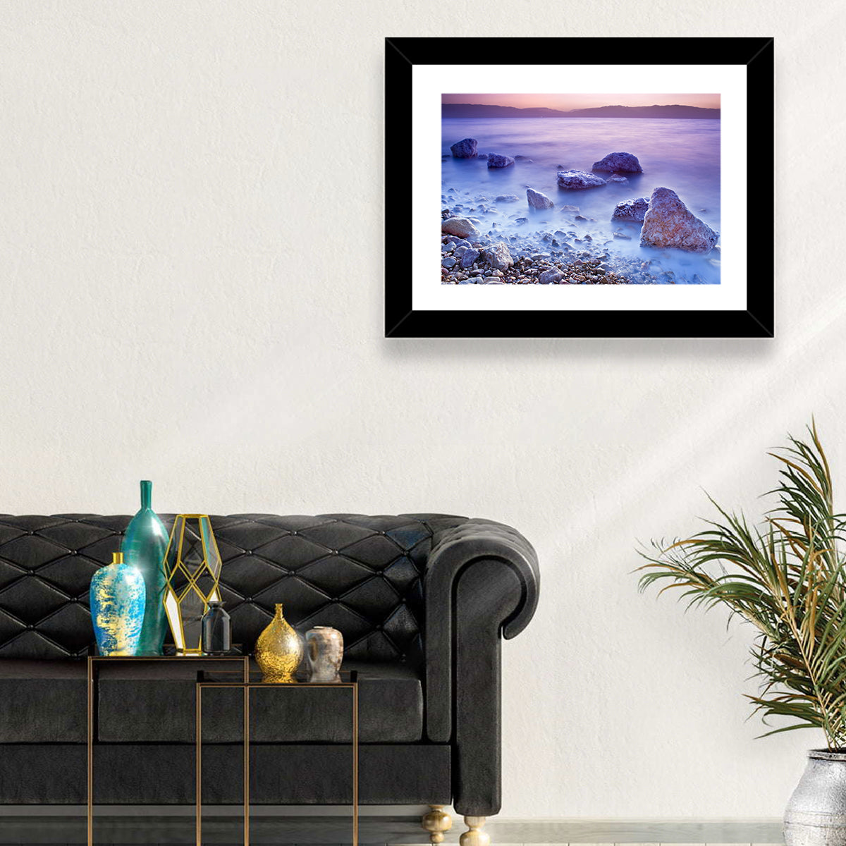 Dead Sea Salt Rocks at Dawn Wall Art