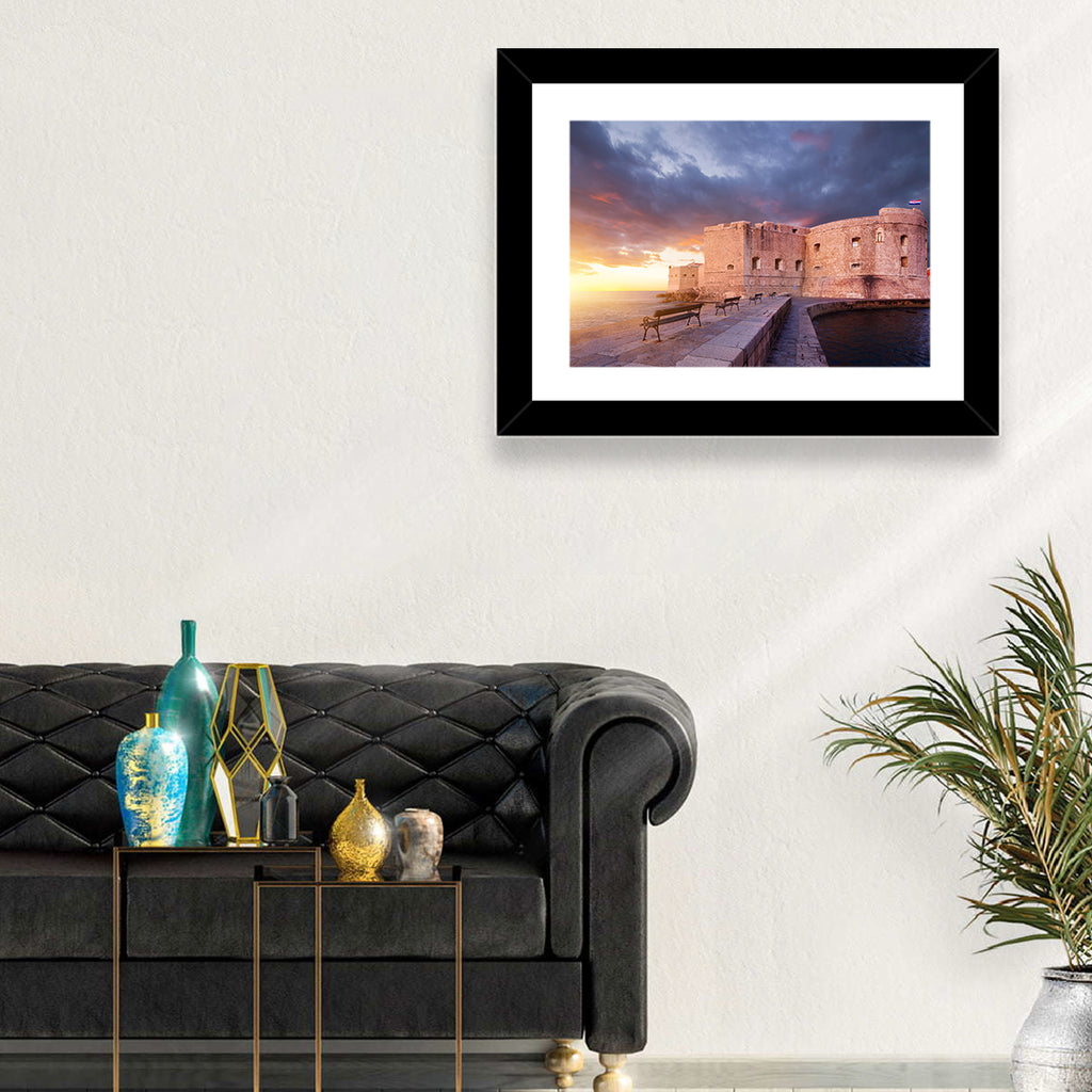 Fort Bokar at Sunset, Dubrovnik Wall Art