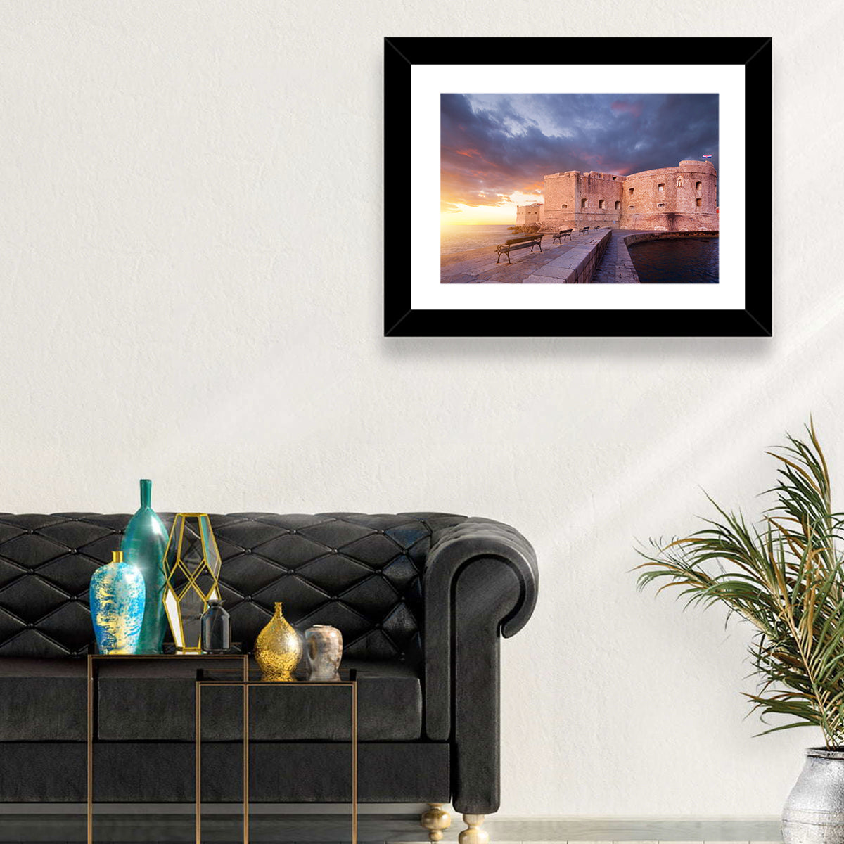 Fort Bokar at Sunset, Dubrovnik Wall Art