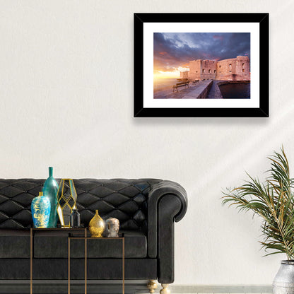 Fort Bokar at Sunset, Dubrovnik Wall Art