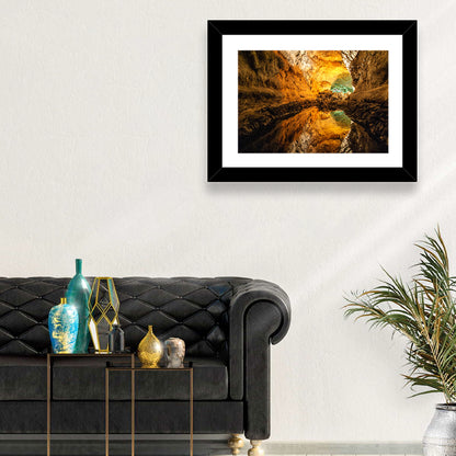 Cave Lake Reflection Wall Art