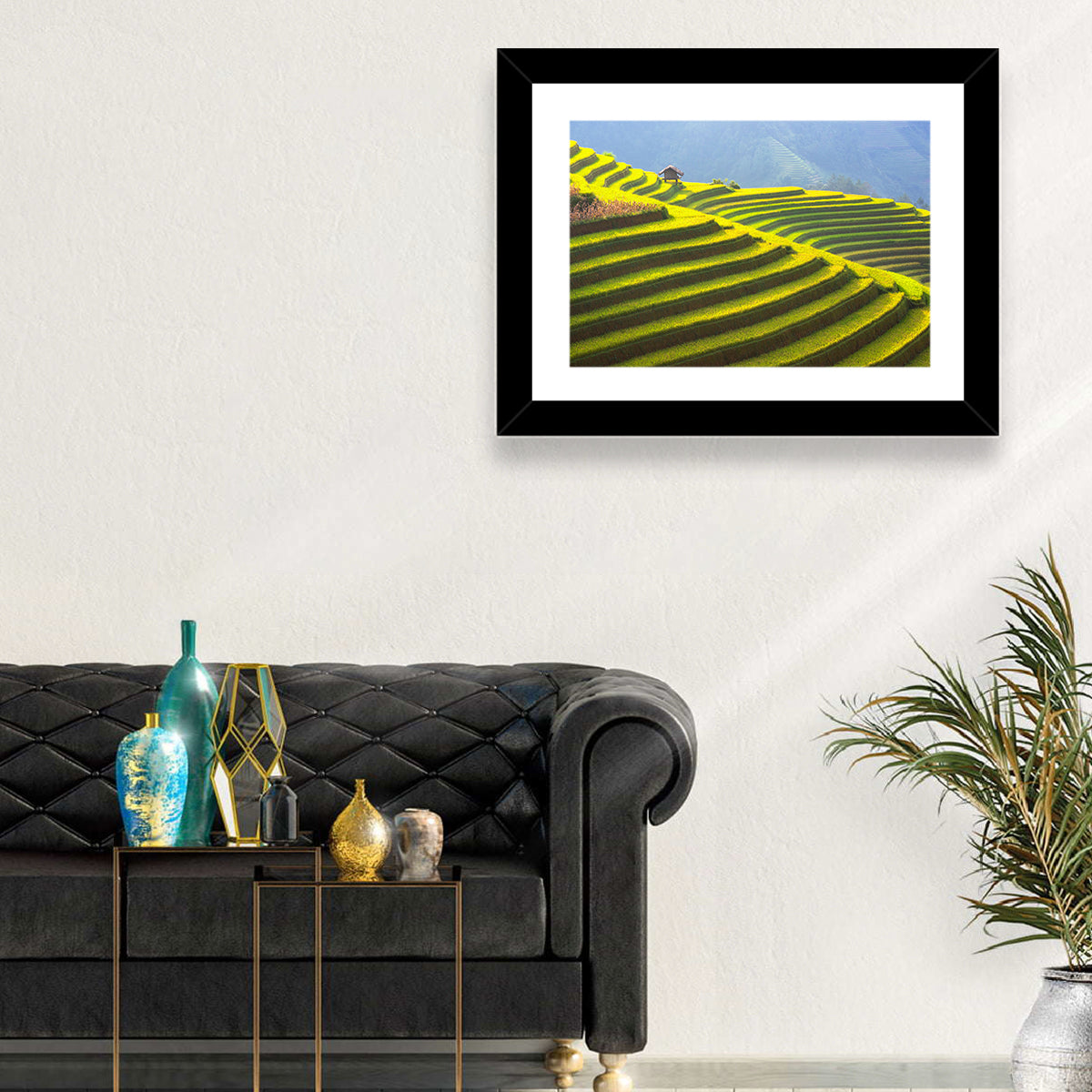 Mu Cang Chai Rice Terraces Wall Art in a room, landscape