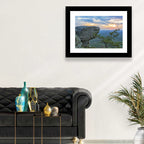 Bald Rock Sunset Over Cheaha State Park Wall Art