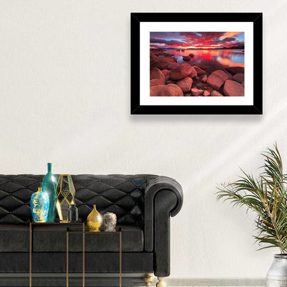 Lake Tahoe Sunset Reflection Wall Art