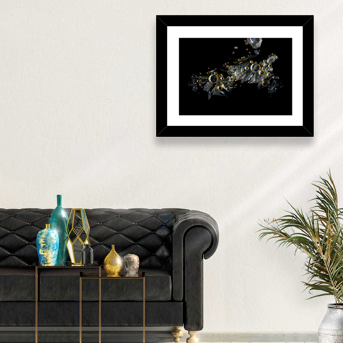 Microscopic Vitamin C Crystals Wall Art