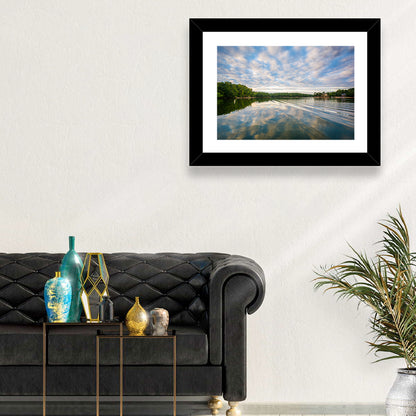 Cloudy Lake Norman Landscape Wall Art