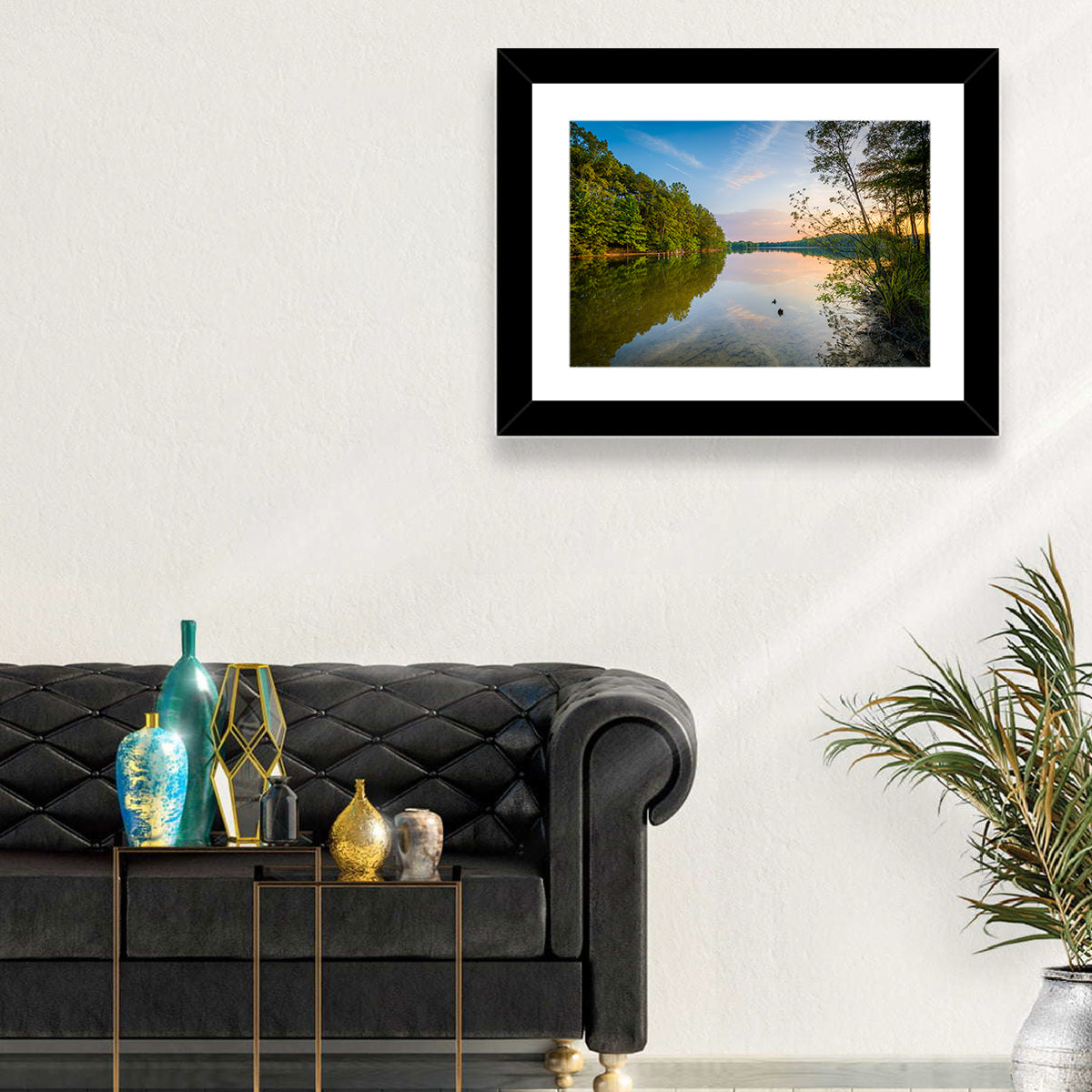 Lake Norman Golden Reflections Wall Art