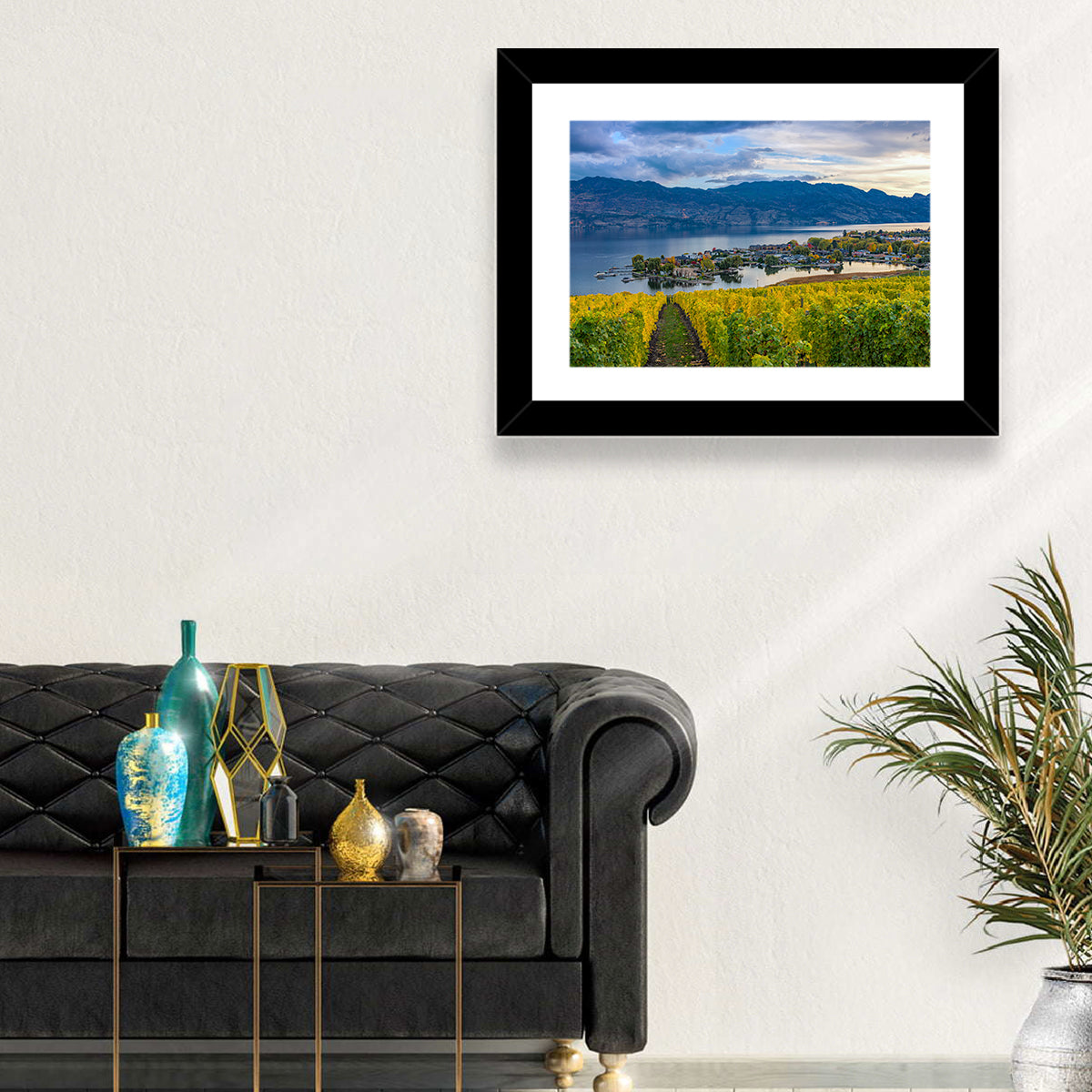 Okanagan Lake Vineyard, Kelowna Wall Art