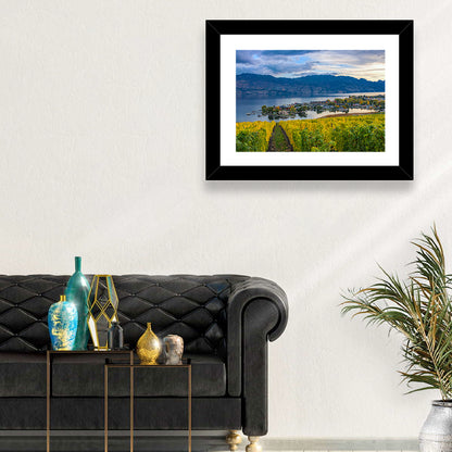 Okanagan Lake Vineyard, Kelowna Wall Art