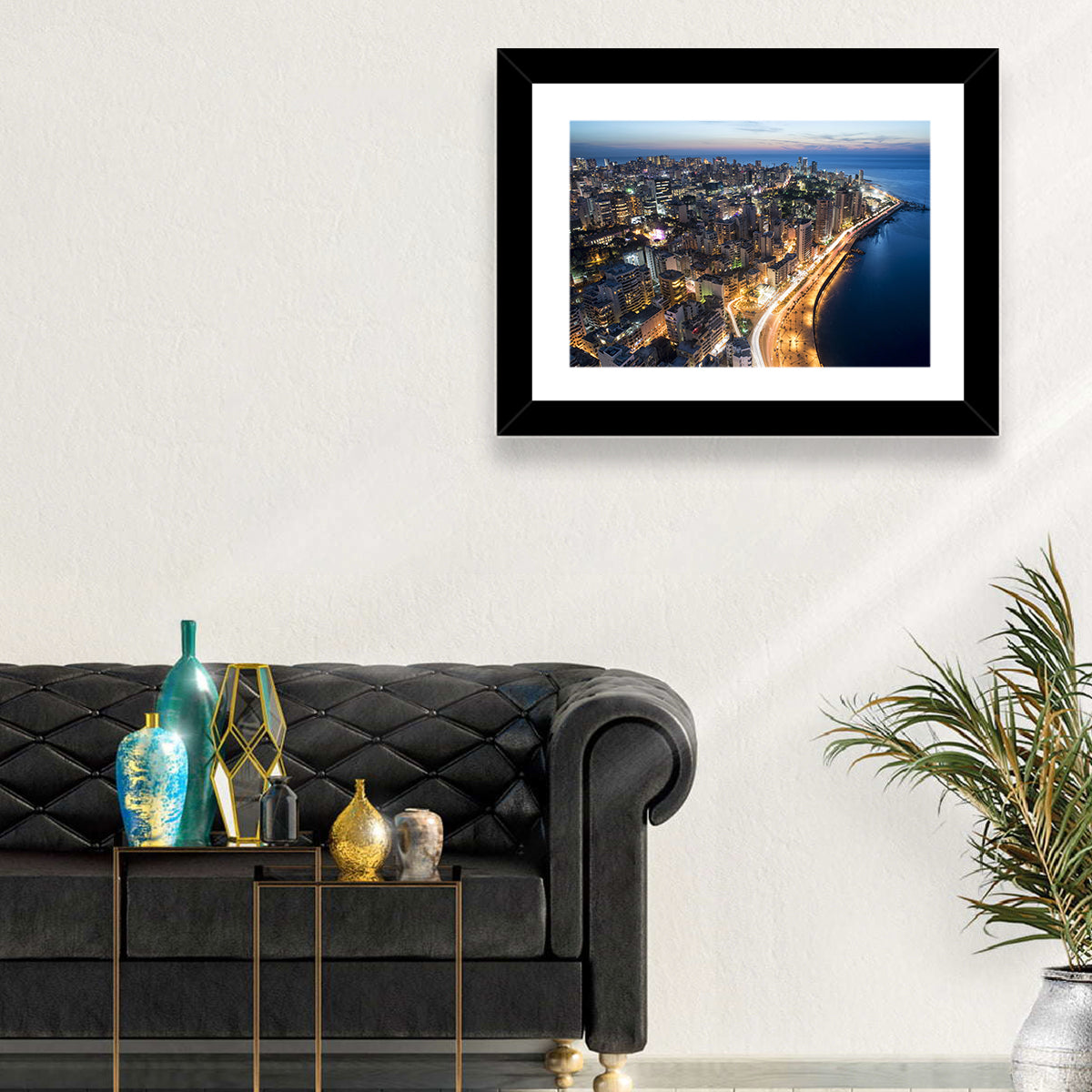 Beirut Corniche at Dusk Wall Art