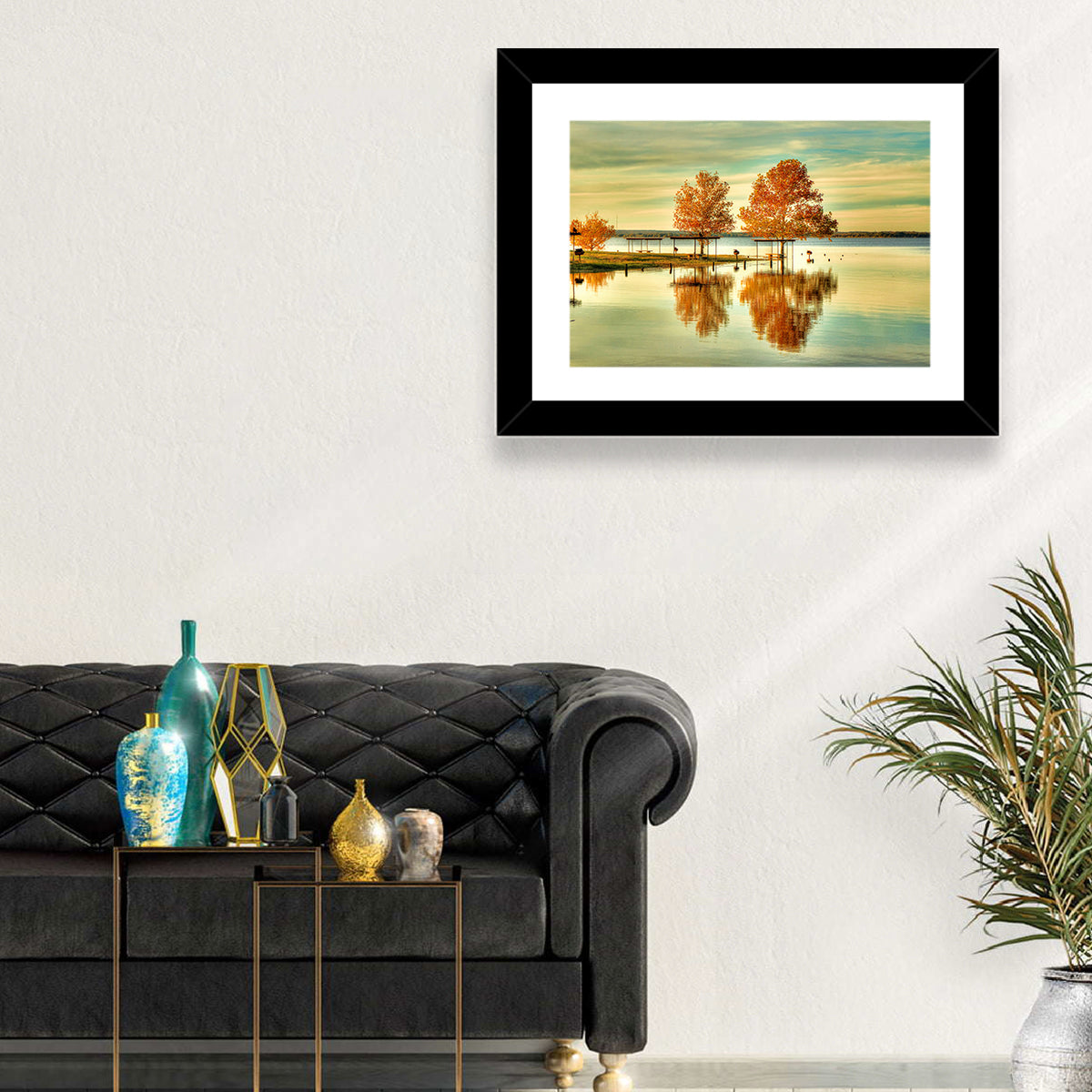 Lake Waco Autumn Reflection Wall Art