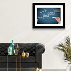Vision Goal Action Success Chalk Diagram Wall Art