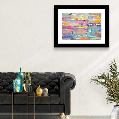 Rough Board Brushstrokes Wall Art