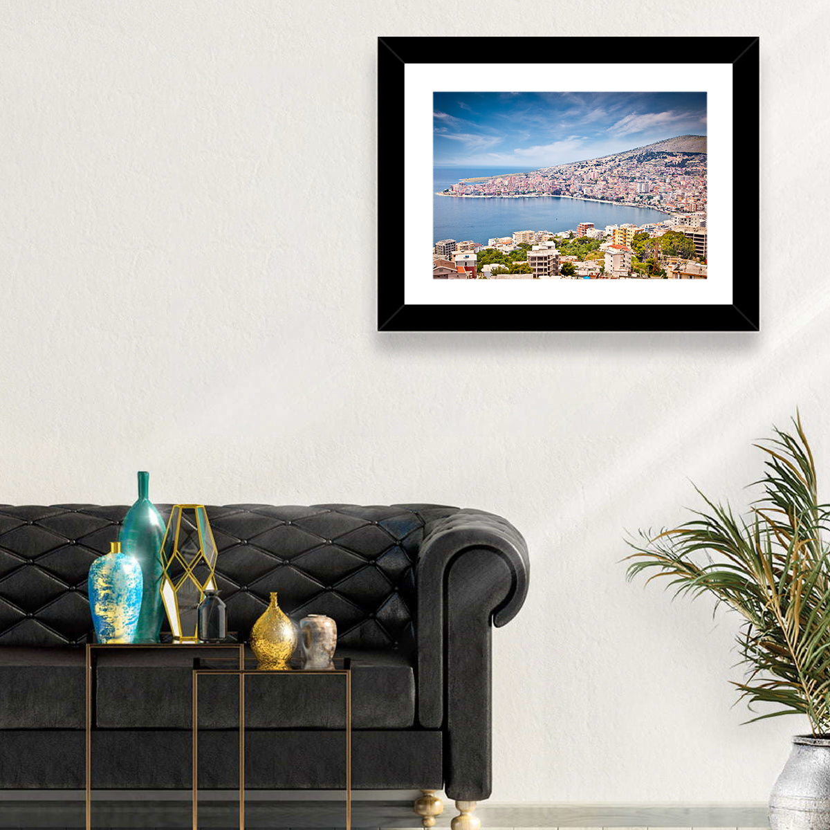 Saranda Bay Cityscape Wall Art