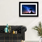 Milky Way Over Mountain Ridge Wall Art