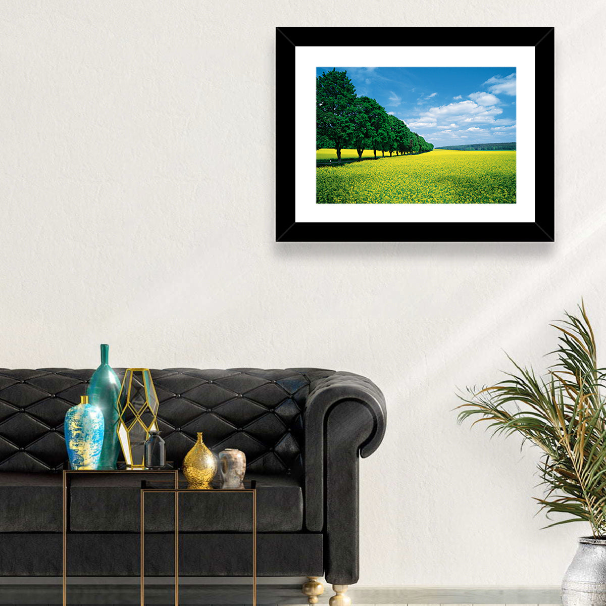 Spring Field of Yellow Flowers Wall Art