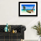Krabi Longtail Boat Seascape Wall Art